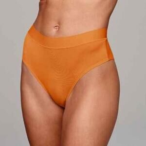 Cuup The Highwaist Modal Bottom Underwear Panty Orange Ember Zest 5X NEW